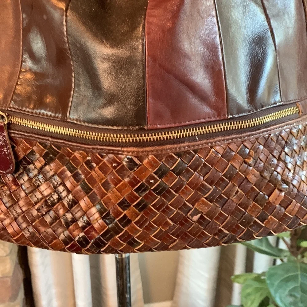 Ameri Leather vintage multi colored leather purse